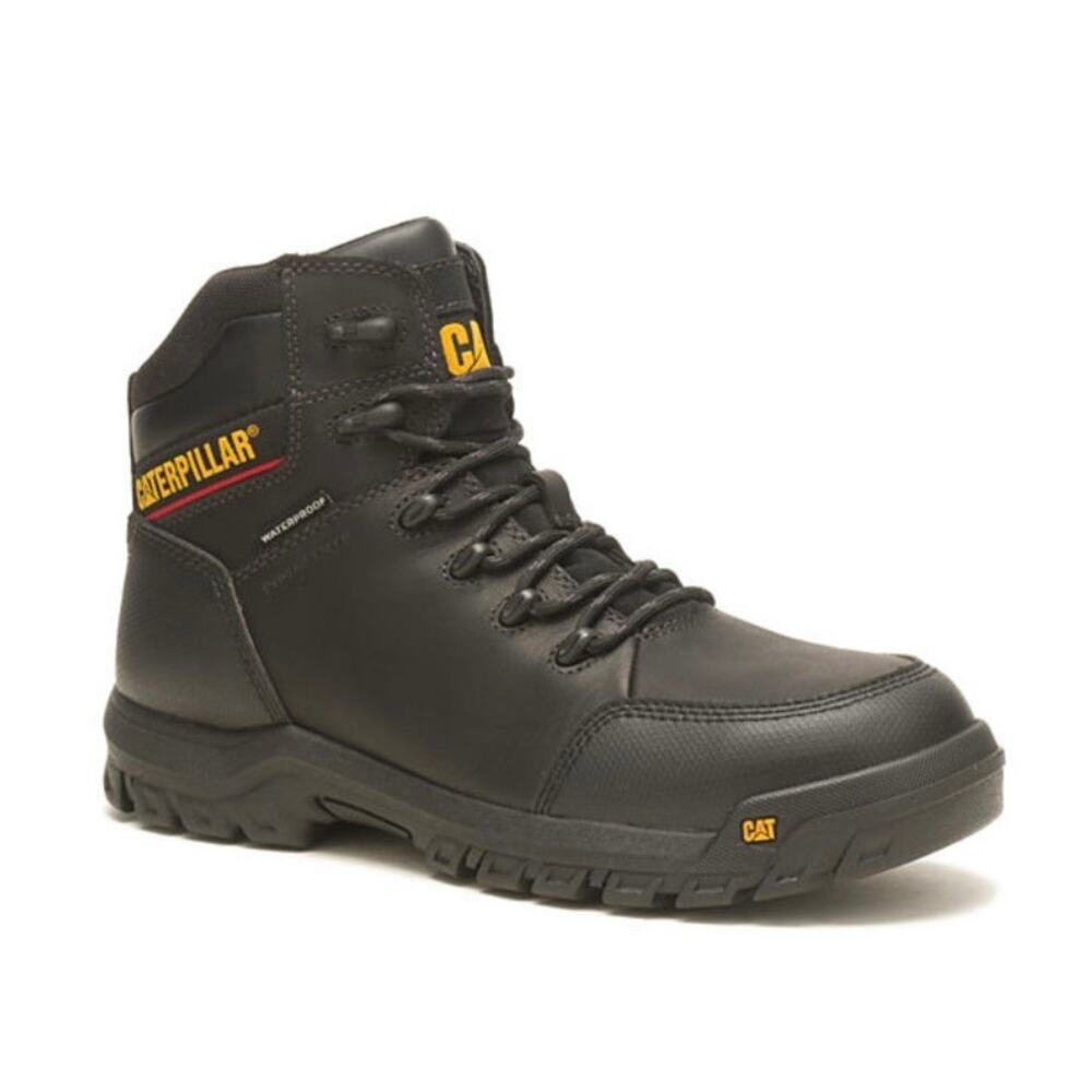 Mens Cat Caterpillar Resorption Waterproof Composite Toe Work Boots Size 10